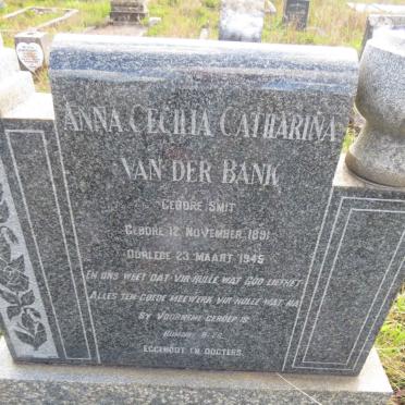 BANK Anna Cecilia Catharina, van der nee SMIT 1891-1945
