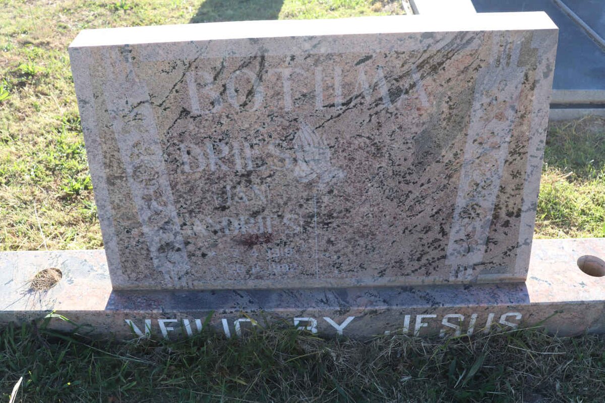 BOTHA Jan Andries 1919-1992