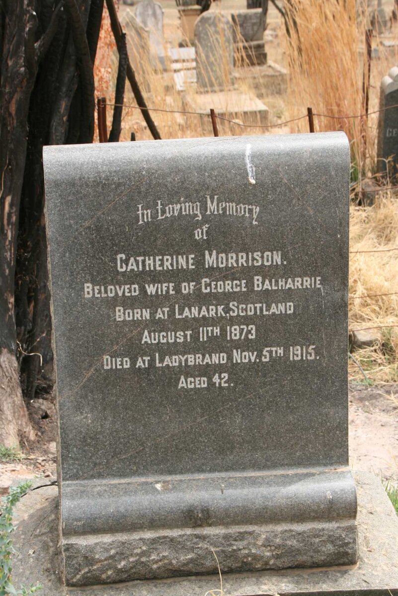 BALHARRIE Catherine nee MORRISON 1873-1915