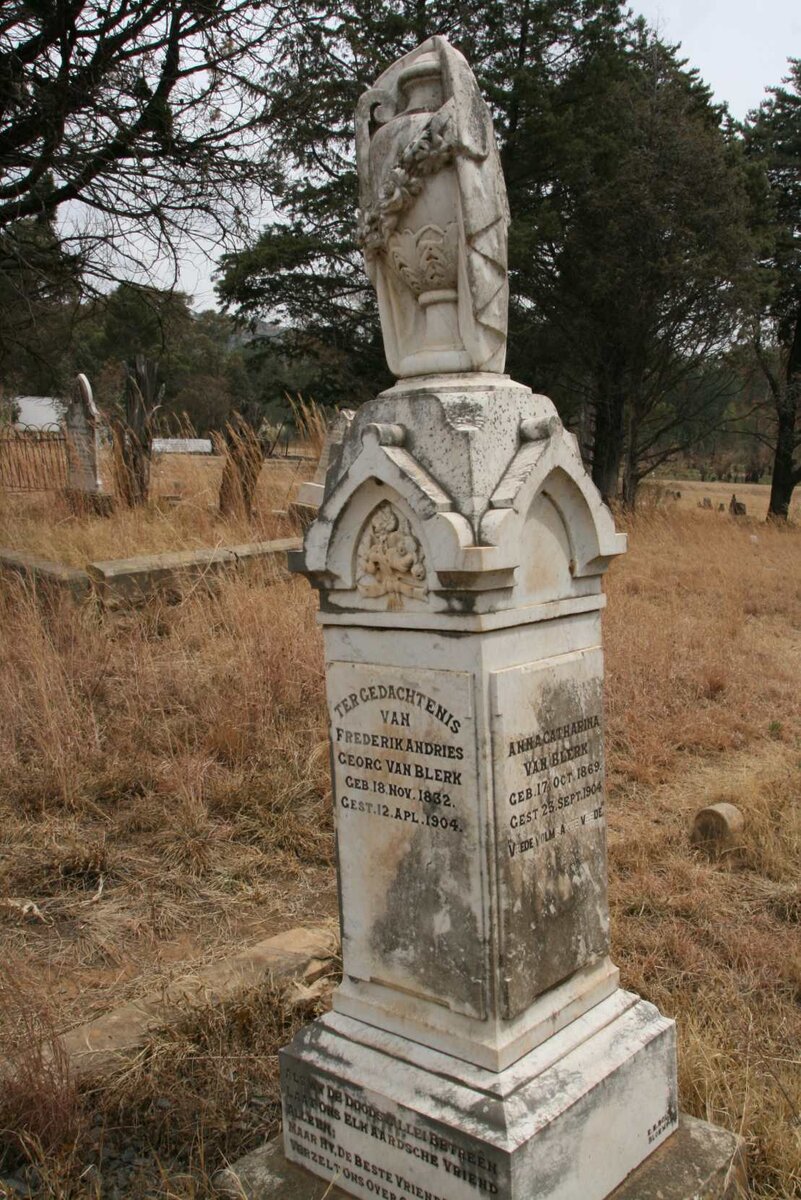 BLERK Frederik Andries Georg, van 1832-1904 & Maria Magdalena FOURIE 1842-1924 :: VAN BLERK Rozier Bernardus nee PIENAAR 1873-1907 :: VAN BLERK Anna Catharina 1869-1904_2