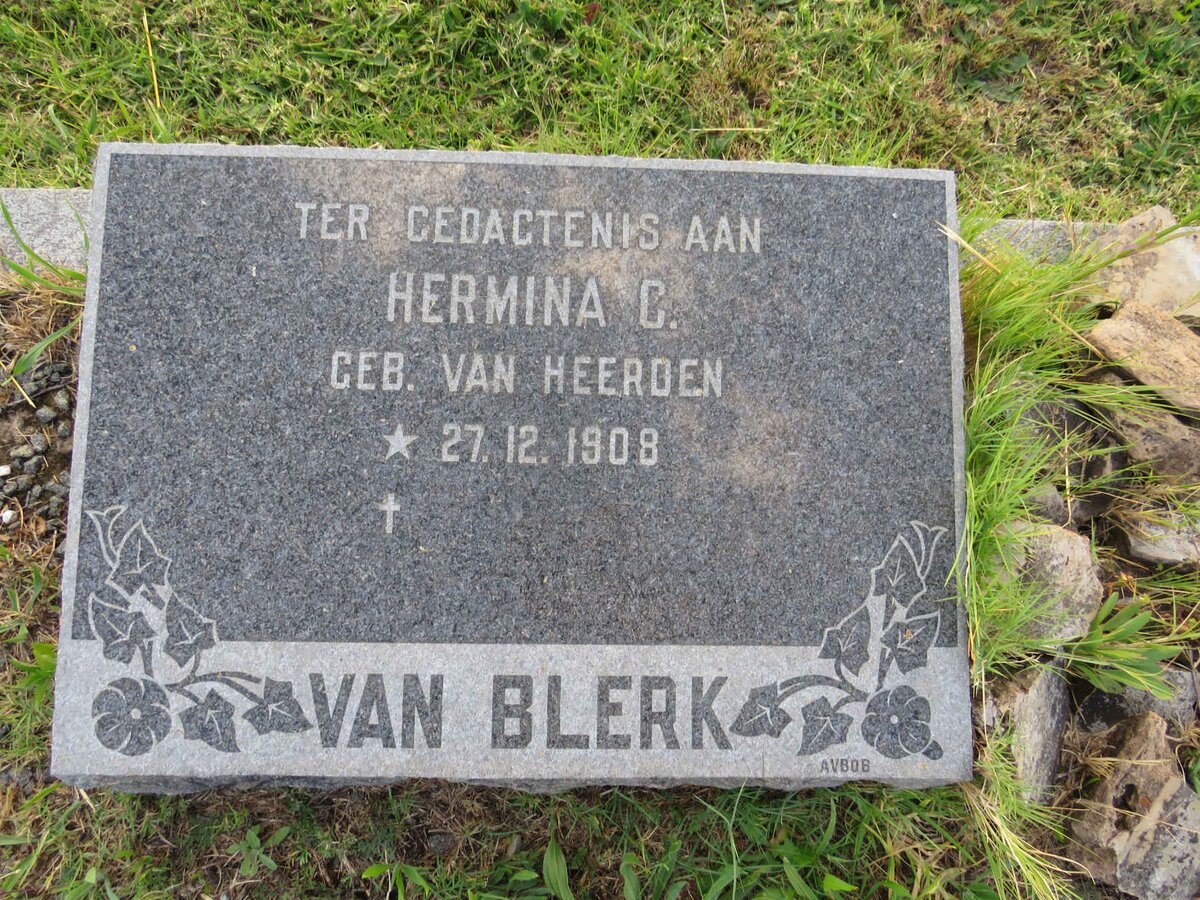 BLERK Hermina C., van 1908-