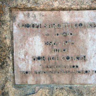 COAKER Violet Sargent nee EDMONDS 1896-1953