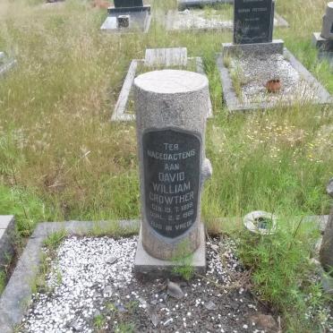 CROWTHER David William 1893-1966