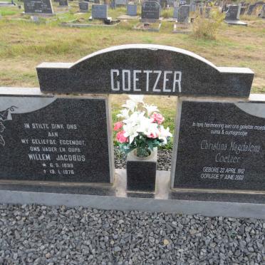 COETZER Willem Jacobus 1899-1976 & Christina Magdalena 1912-2002