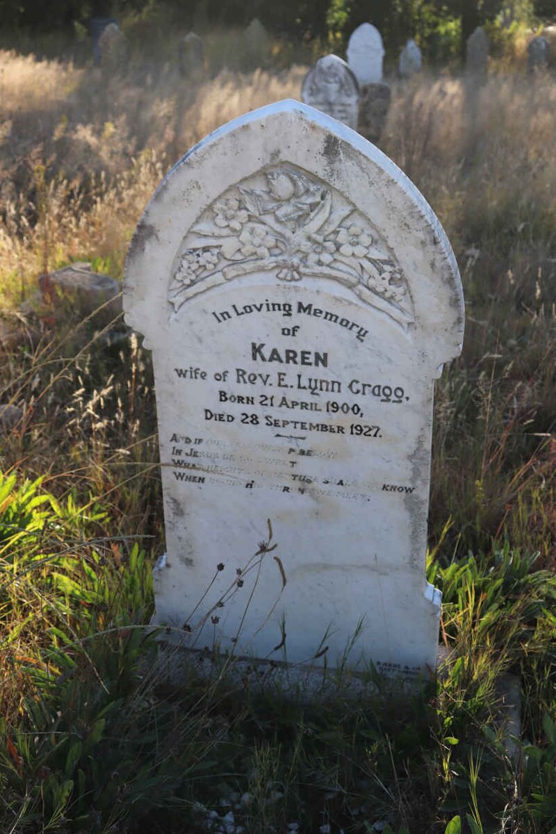 CRAGG Karen 1900-1927