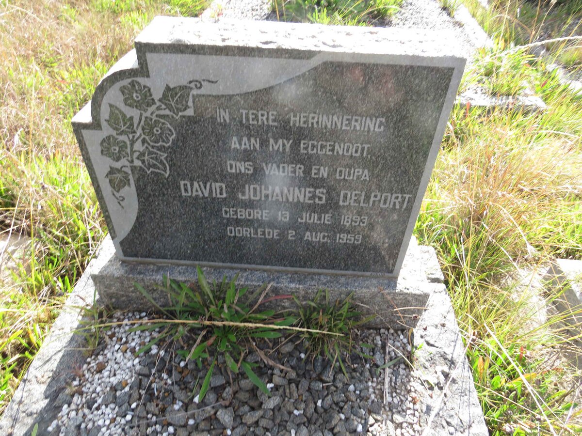 DELPORT David Johannes 1893-1959