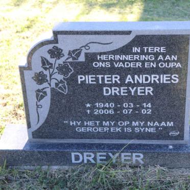 DREYER Pieter Andries 1940-2006