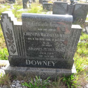 DOWNEY Johannes Petrus Daniel 1875-1962 :: DOWNEY Christina Magdalena Maria 1878-1950
