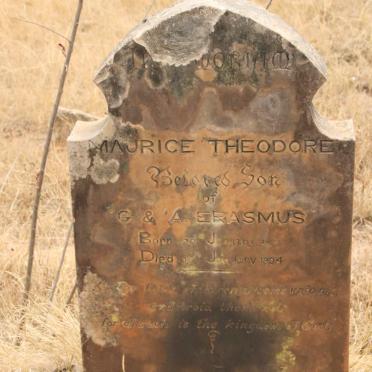 ERASMUS Maurice Theodore 1893-1894