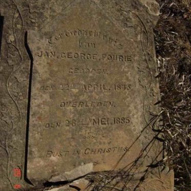 FOURIE Jan George 1845-1885