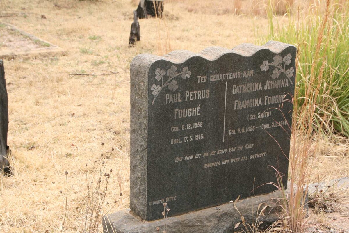 FOUCHE Paul Petrus 1856-1916 & Catherina Johanna Francina SMITH 1858-1940