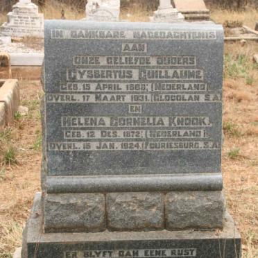 GUILLAUME Gysbertus 1866-1931 & Helena Cornelia KNOOK 1872-1924