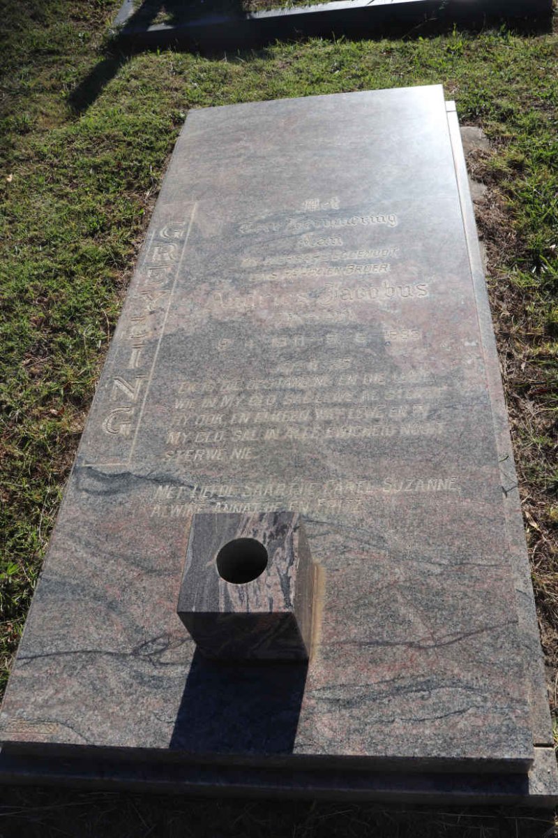 GREYLING Andries Jacobus 1941-1993