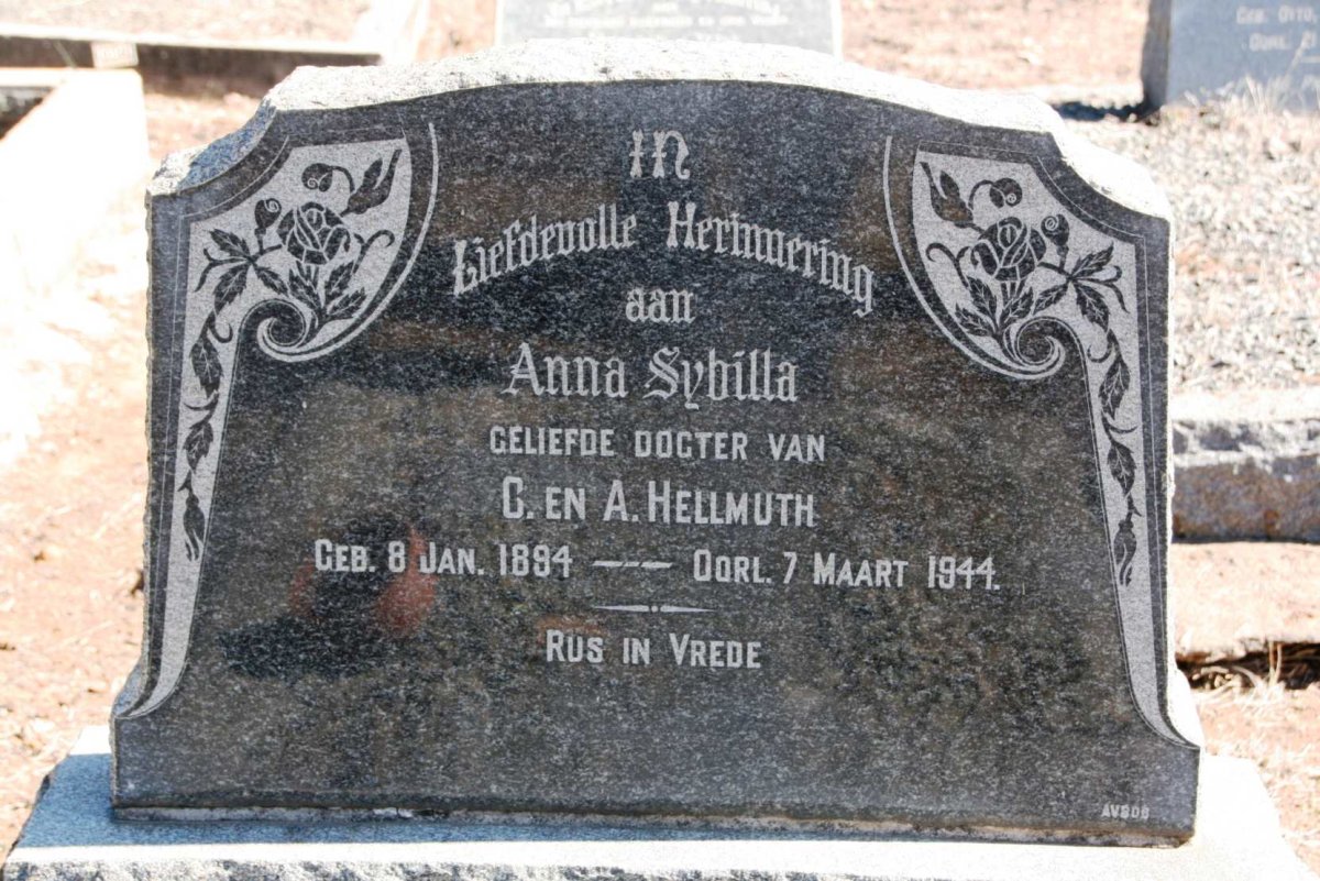 HELLMUTH Anna Sybilla 1894-1944