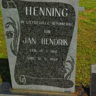 HENNING Jan Hendrik 1910-1994