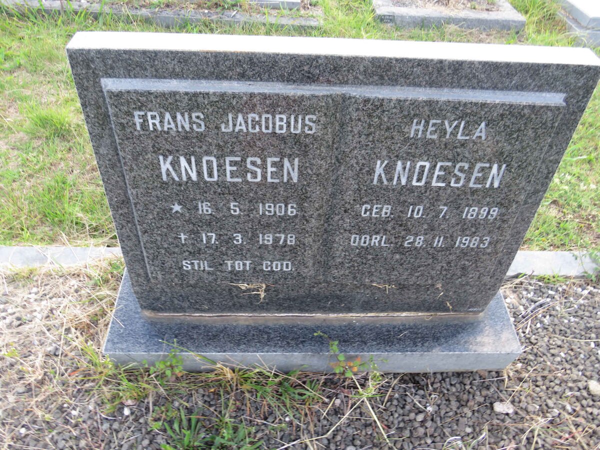KNOESEN Frans Jacobus 1906-1978 & Heyla 1899-1983