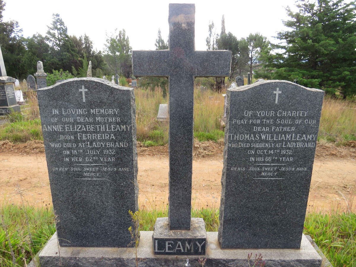 LEAMY Thomas William -1932 & Annie Elizabeth FERREIRA -1932
