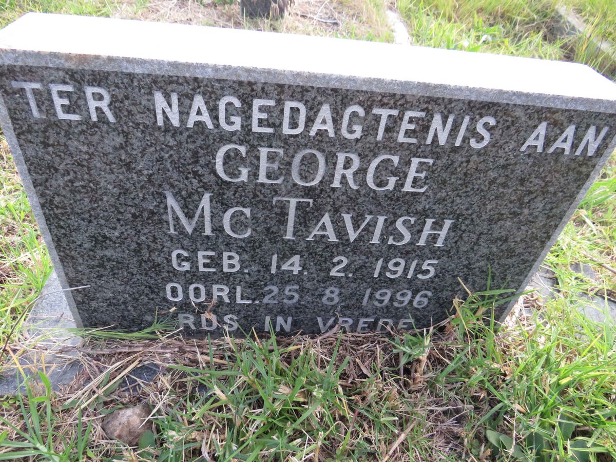 McTAVISH George 1915-1996