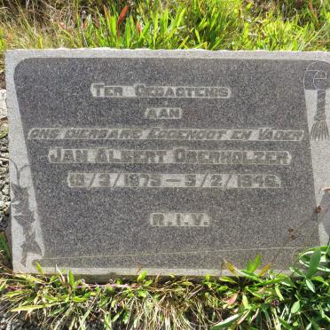 OBERHOLZER Jan Albert 1875-1946