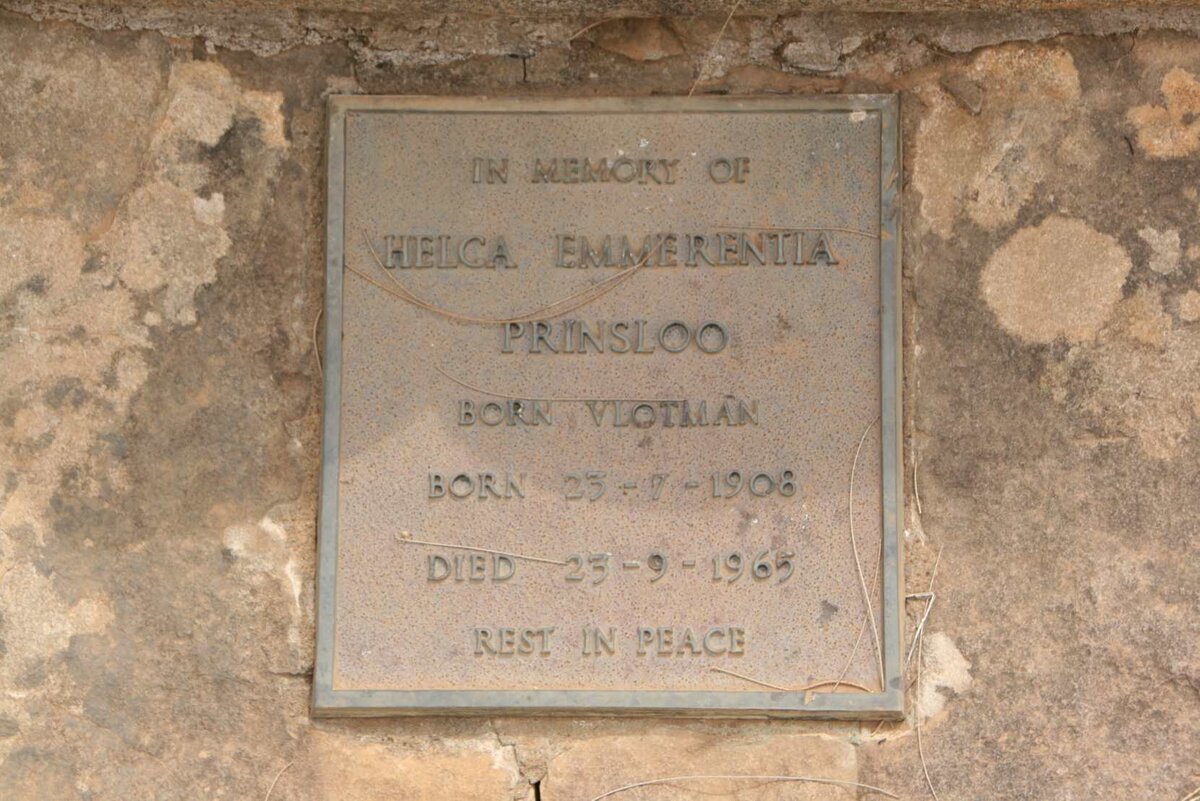 PRINSLOO Helga Emmerentia nee VLOTMAN 1908-1965