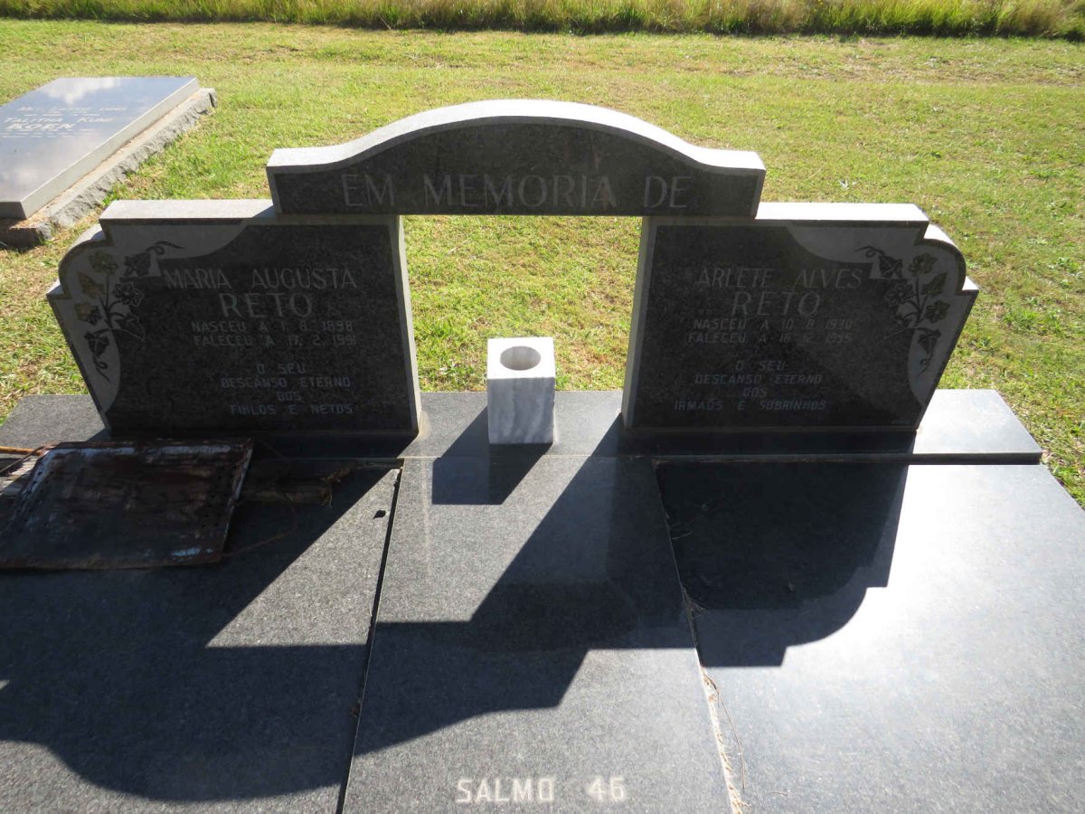 RETO Maria Augusta 1898-1991 :: RETO Arlete Alves 1930-1995 _1