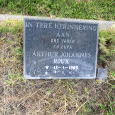 ROUX Arthur Johannes 1908-