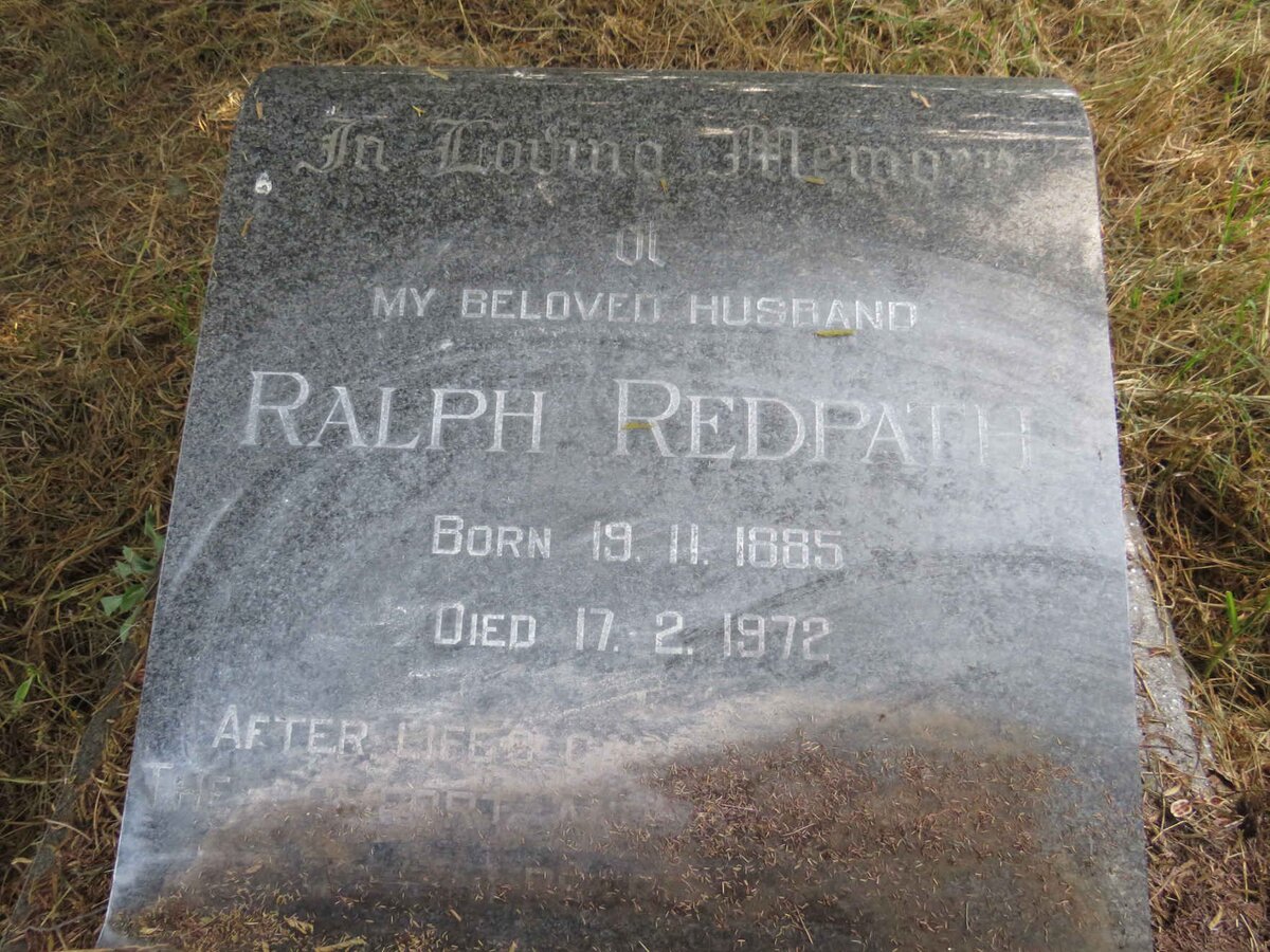 REDPATH Ralph 1885-1972