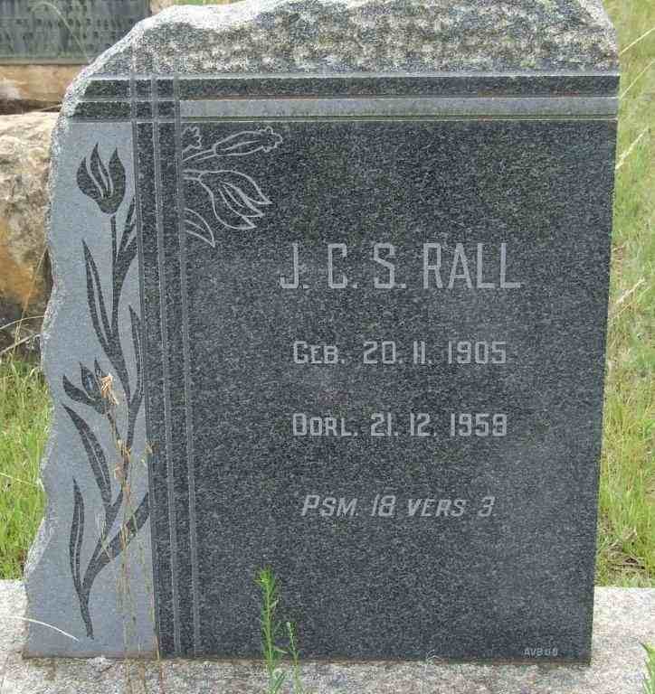 RALL J.C.S. 1905-1959