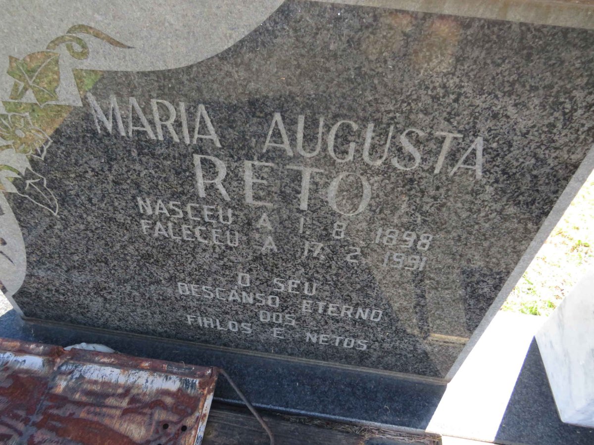 RETO Maria Augusta 1898-1991 :: RETO Arlete Alves 1930-1995 _2
