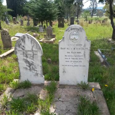 SCOTT Sophia Catorina -1930 :: SCOTT Beatrice Hendrica nee KLEYNHANS 1842-1918