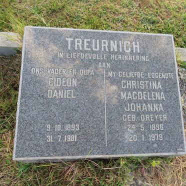 TREURNICH Gideon Daniel 1893-1981 & Christina Magdalena Johanna DREYER 1896-1979