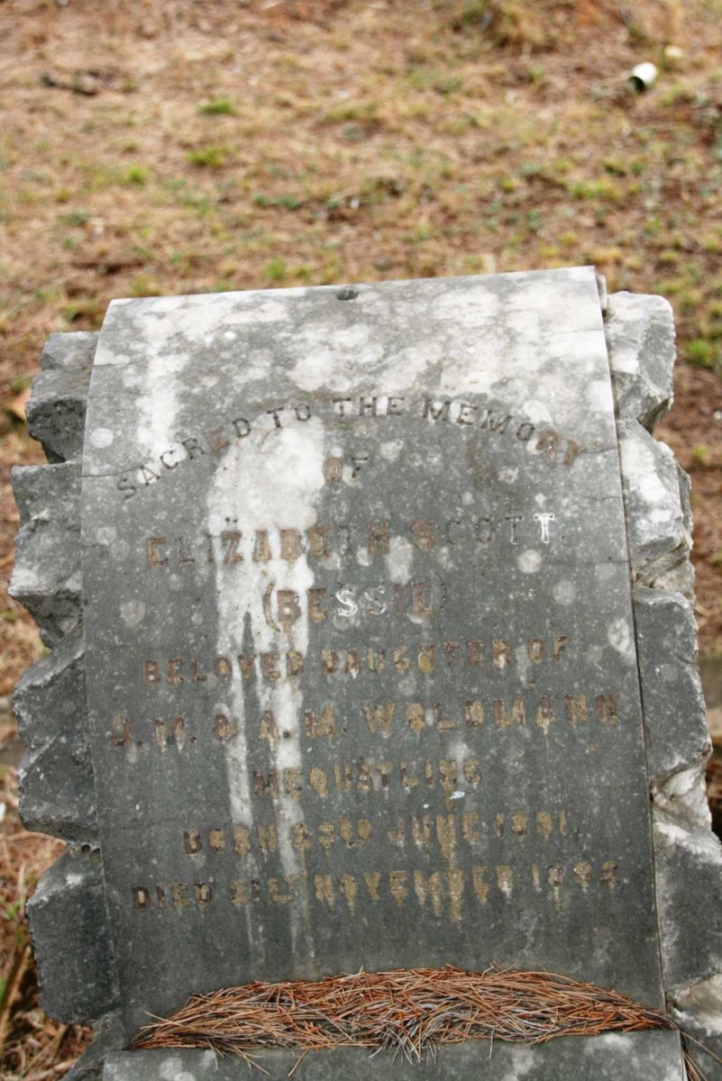 WOLDMANN Elizabeth Scott 1891-1892