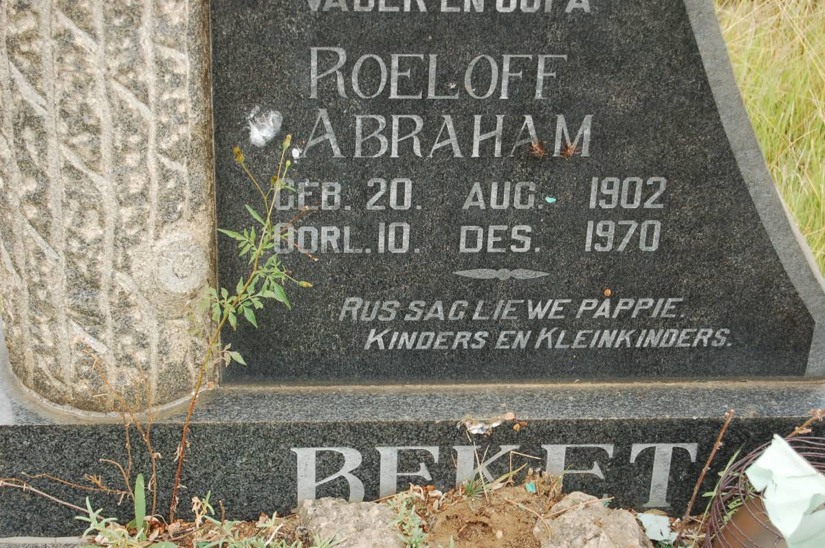 BEKET Roeloff Abraham 1902-1970