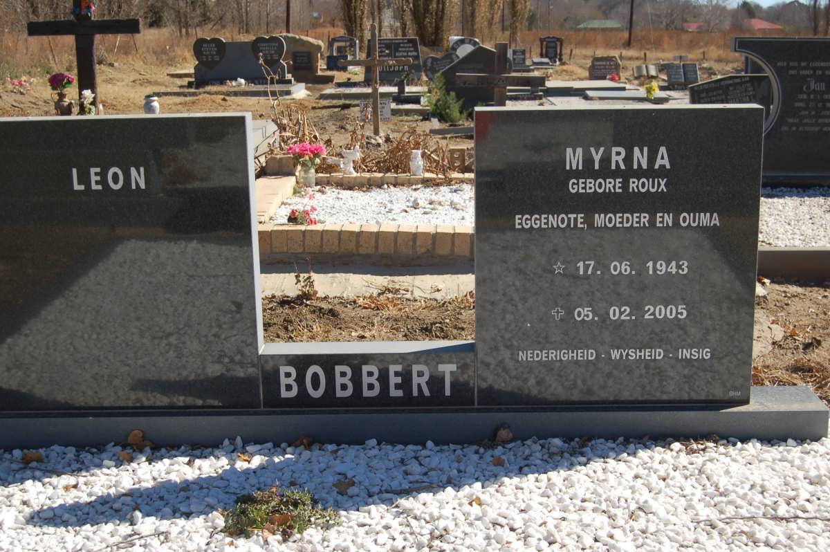 BOBBERT Leon &amp; Myrna ROUX 1943-2005
