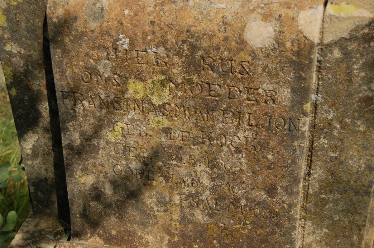 BILJON Fransina S.M., van nee DE KOCK 1863-1940