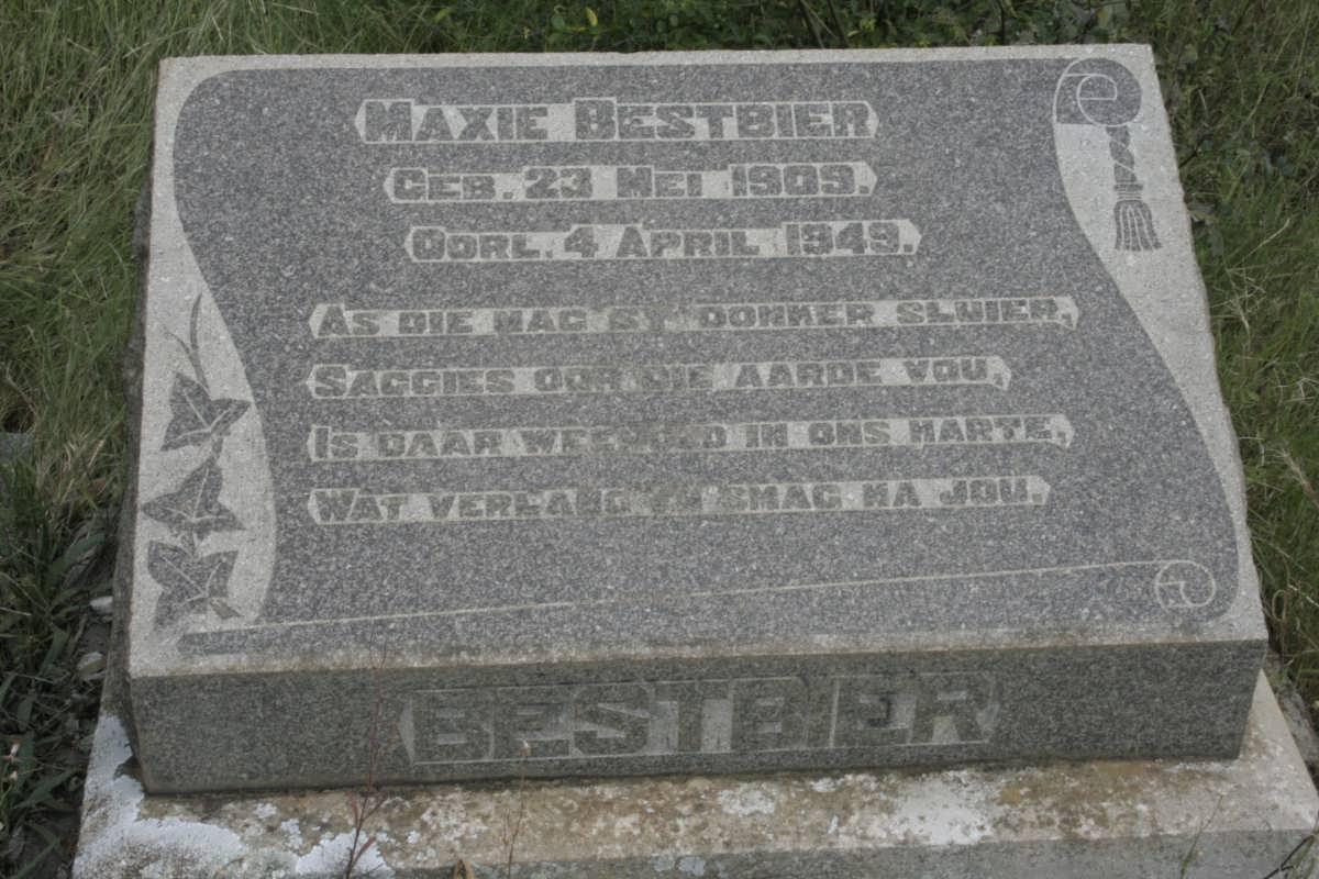 BESTBIER Maxie 1909-1949
