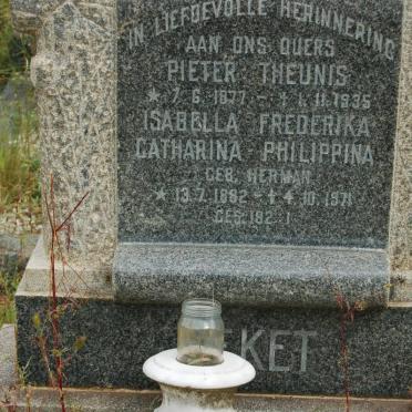 BEKET Pieter Theunis 1877-1935 &amp; Isabella Frederika Catharina Philippina HERMAN 1882-1971