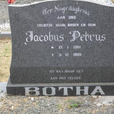BOTHA Jacobus Petrus 1961-1985