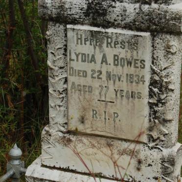 BOWES Lydia A. -1934