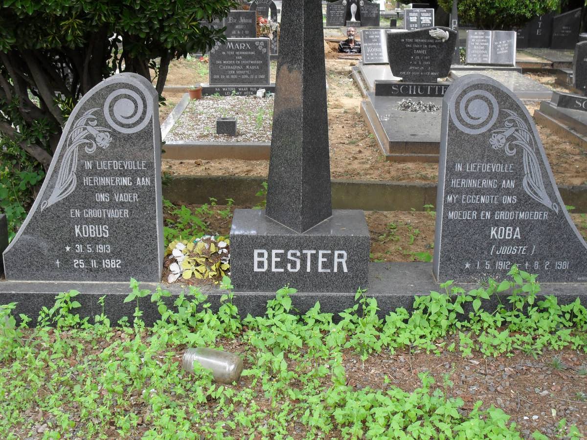 BESTER Kobus 1913-1982 &amp; Koba JOOSTE 1912-1981