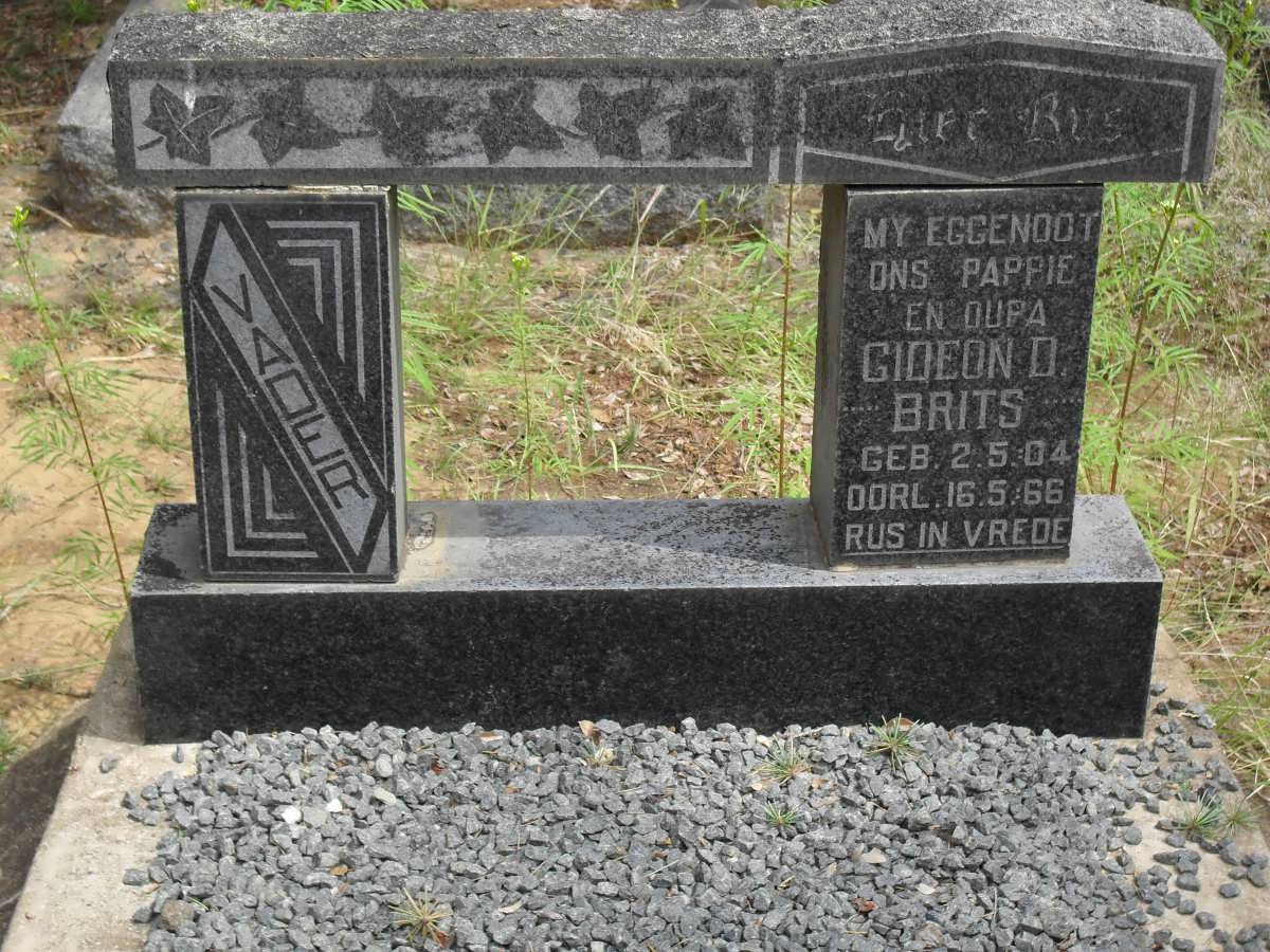 BRITS Gideon D. 1904-1966