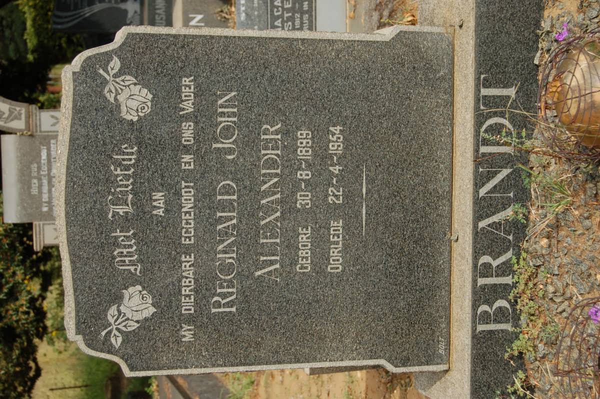 BRANDT Reginald John Alexander 1899-1954