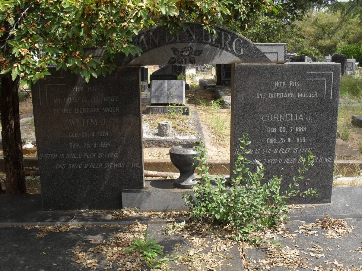 BERG Willem J. 1884-1964, van den &amp; Cornelia J. 1889-1968