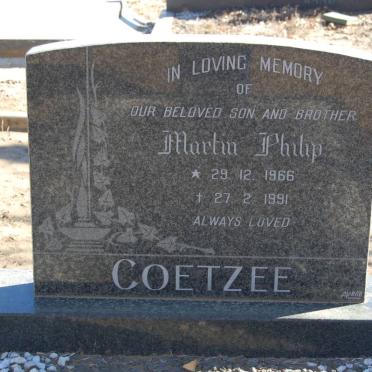 COETZEE Martin Philip 1966-1991