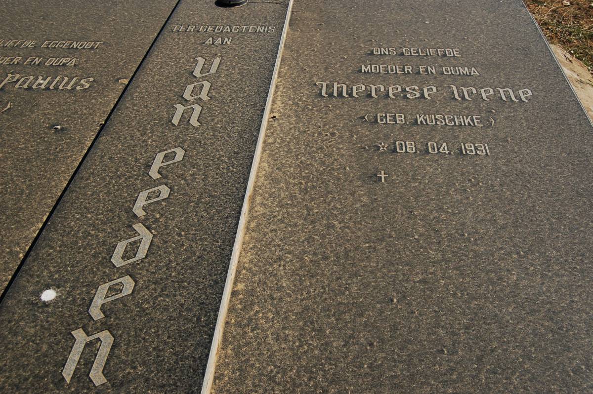 EEDEN Petrus Paulus, van 1932-1997 &amp; Therese Irene KUSCHKE 1931-