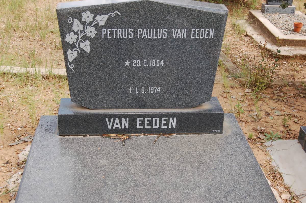 EEDEN Petrus Paulus, van 1894-1974