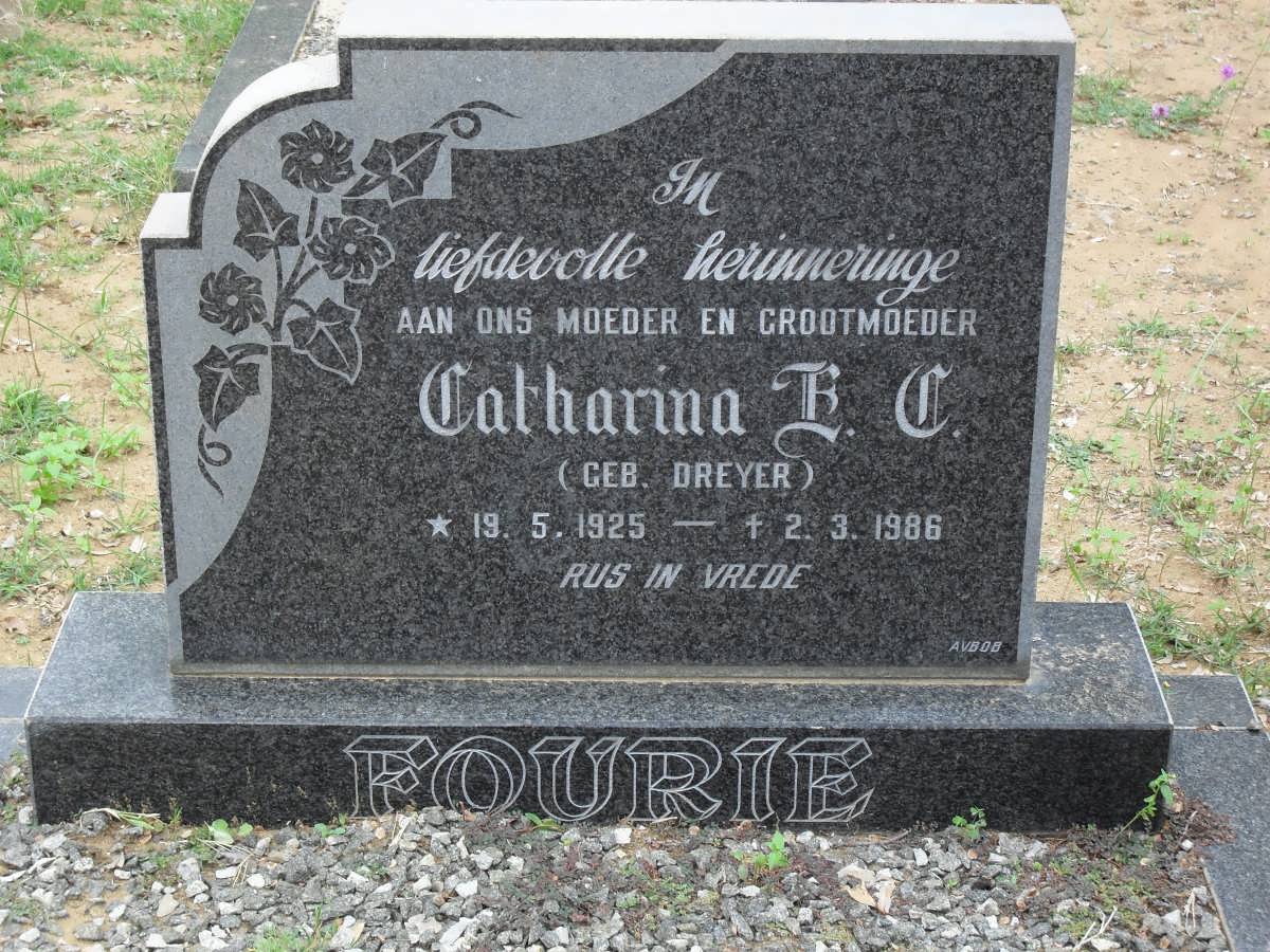 FOURIE Catharina E.C. nee DREYER 1925-1986