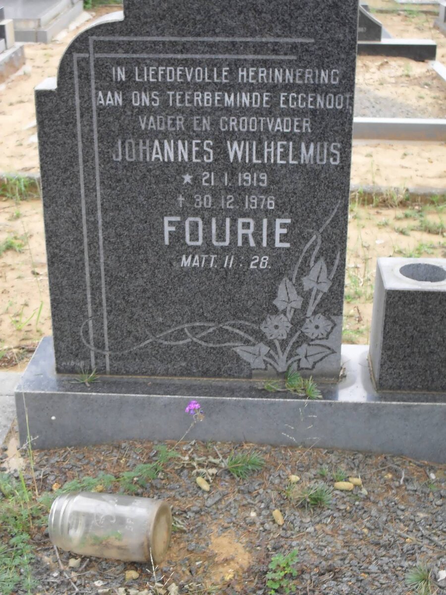 FOURIE Johannes Wilhelmus 1919-1976