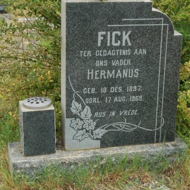 FICK Hermanus 1897-1969