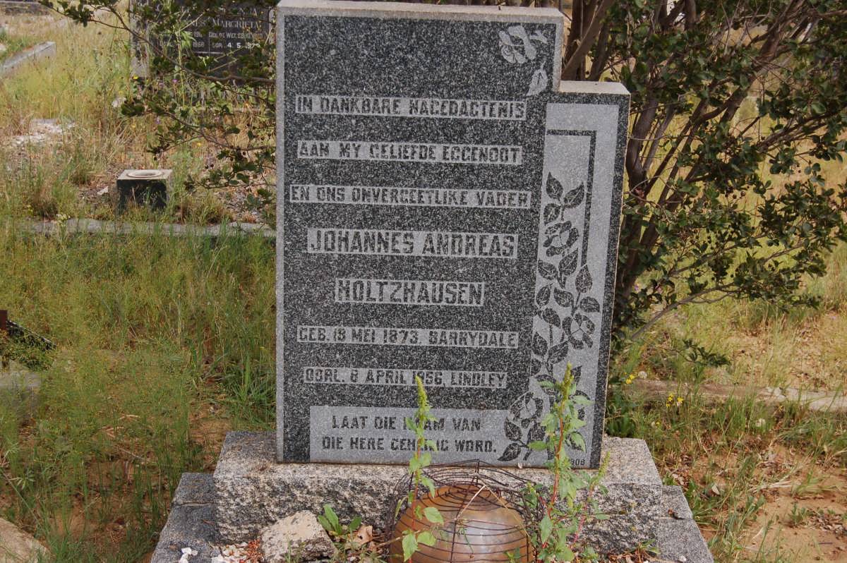 HOLTZHAUSEN Johannes Andreas 1873-1956